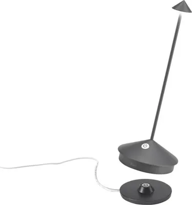 Produktbild von Zafferano Pina Tischlampe - Aufladbare LED Außenlampe - 29 cm - Anthrazit
