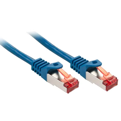 Produktbild von Lindy 47350, 0,3 m, Cat6, S/FTP (S-STP), RJ-45, RJ-45, Blau