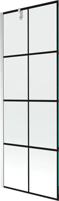 Produktbild von Mexen Next 1-Flügel-Badewannenwand 70 x 150 cm, Schwarzes Design, chrom - 895-070-000-00-77-01