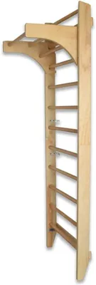 Imagen del producto de Pared de escalada, pared de gimnasia, estructura de escalada, equipo de gimnasia con barra de dominadas ajustable. Hasta 10 barras, capacidad de hasta 120 kg