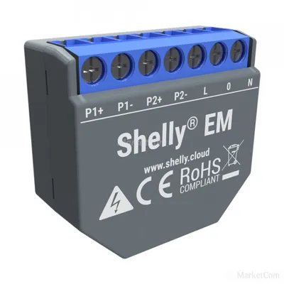 Image de Compteur d'énergie monophasé Shelly EM avecpar contacteur