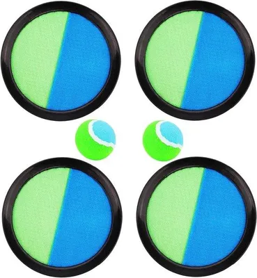 Produktbild von Paddlespiel Set mit 4 Schlägern und 2 Bällen für Outdoor
