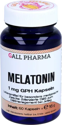 Image de GALL PHARMA Mélatonine 1 mg GPH, gélules, 60 gélules