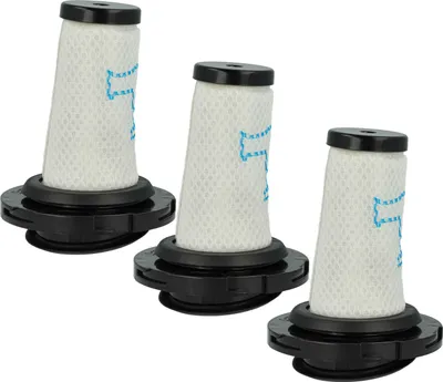 Produktbild von vhbw 3x Staubsaugerfilter Ersatz für ZR009010 Filter für Staubsauger - Schaumstofffilter Schwarz Weiß
