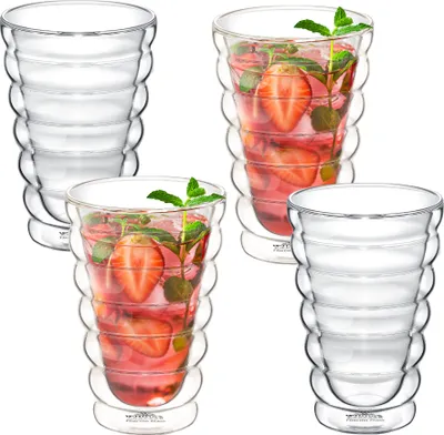 Immagine prodotto di Wilmax Bicchiere termico a doppia parete da 300 ml, set da 4 WL-888417/A4