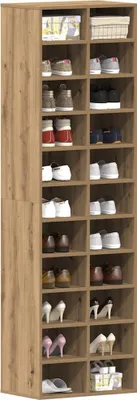 Produktbild von Möbel Schuhschrank Artisan-Eiche 54x34x183 cm Holzwerkstoff - Schuhregale &56581