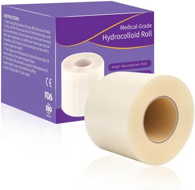 Produktbild von Hydrokolloid Wundversorgung Rolle 5 cm x 5 m, wasserdicht, für Blasen, hypoallergen