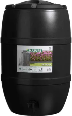 Obrázok produktu pre NATURE nádrž na dažďovú vodu, okrúhly sud - 120 l, čierna