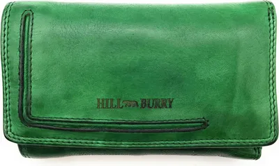 Produktbild von Hill Burry echt Leder Damen Geldbörse Portemonnaie mit RFID Schutz Waschleder