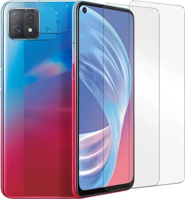 Produktbild von 4in1 Conie Schutzfolien Set für OPPO A73 5G Glasfolie Displayschutz Kamera Schutz Folie Panzer Glas Schutzfolie