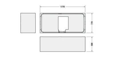 Produktbild von DURAVIT 792432000000000 Wannenträger für 700476 D-Neo