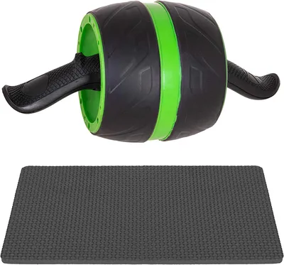 Produktbild von SPRINGOS AB Roller Bauchroller 2 Räder mit Griff Bauchtrainer Armtrainer mit Komfortgriffen Muskeltraining Krafttraining Übungsrolle AB Power Übungswalze