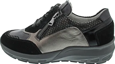 Produktbild von Waldläufer M-Tonia sportlicher Schnürer Schwarz in Gr. 43