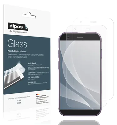 Image de 2x Protection ecrán pour viqee XS15 mat Verre souple Film Protecteur 9H dipos
