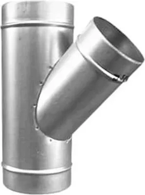 Produktbild von Zehnder Wickelfalz T-Stück 45 Grad DN 200/200/200