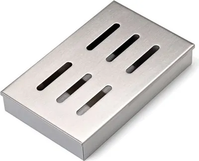 Produktbild von FLASH Räucherbox Edelstahl, silber, 21 x 13,2 x 3,3 cm