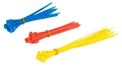 Zdjęcie produktu dla Zestaw plastikowych opasek kablowych, kolorowych, 60 sztuk do wszechstronnego zastosowania