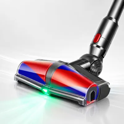Produktbild von Bürste für Dyson V7,V8,V10,V11,V15 Staubsauger Elektrobürste mit Doppelroller, Anti-Haar-Tangle-Roller, Laser-LED für Hartboden und KurzflorigeTepp