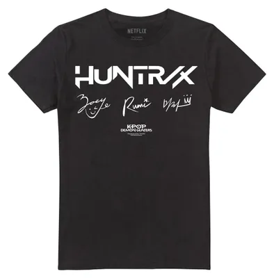 Imagen del producto de Camiseta "Huntrix" para cazadores de demonios de K-Pop, diseño uni, para hombre/mujer, modelo TV42596 (talla S), color