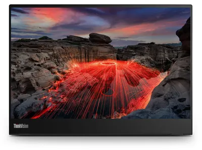 Produktbild von Lenovo ThinkVision M14t, 35,6 cm (14"), 2240 x 1400 Pixel, 2.2K, LED, 8 ms, Schwarz