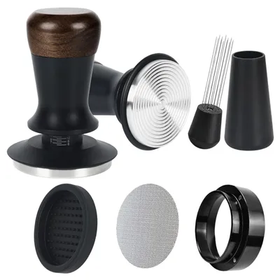 58 mm Barista-Zubehörset: Kaffeestampfer, Dosierer, Puck Screen