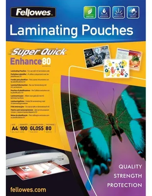 Produktbild von Fellowes 5440001, Transparent, A4, 216 mm, 1 mm, 303 mm, 100 Stück(e)