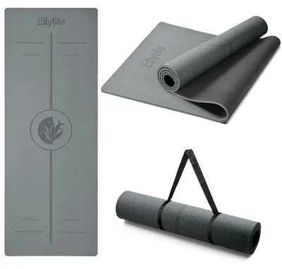 Immagine prodotto di Tappetino per yoga, extra spesso, 6 mm, 190 x 68 cm, antiscivolo, ideale per lo yoga