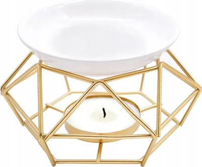 Produktbild von GOLDENE DUFTBRENNER FÜR WACHS UND ÄTHERISCHE ÖLE Modernes Design