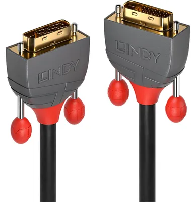 Produktbild von DVI-D Dual-Link Kabel, Anthra Line (schwarz/grau, 10 Meter)
