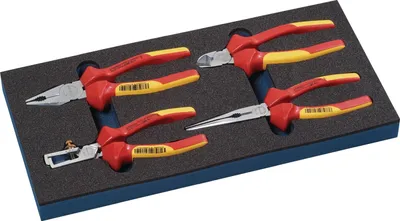 Image de Module d'outils 4 pièces 1/3-module Jeu de pinces VDE