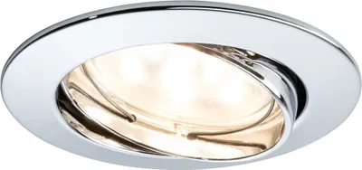 Produktbild von Paulmann Premium Einbauleuchten Set Coin klar rund schwenkbar LED 3x6,8W 2700K 230V 51mm Chrom/Alu Zink