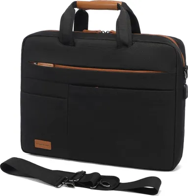 Produktbild von Schwarze 17 Zoll Laptoptasche Herren Business Wasserdicht