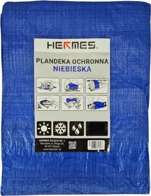 Image de Bâche de protection résistante aux intempéries Hermes 4 x 6 m avec œillets