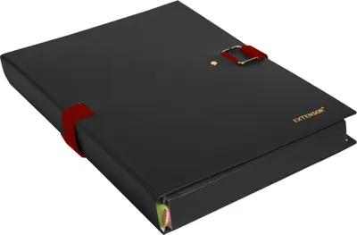 Produktbild von Exacompta 10x Präsentationsmappe Dehnbar Rücken EXTENSOR® - Schwarz - 22001E