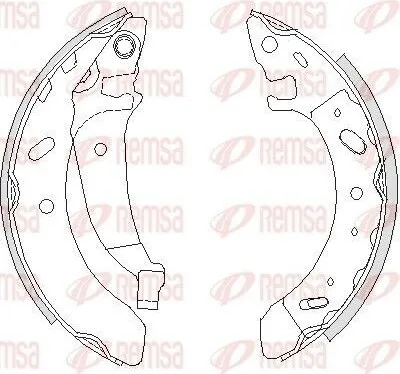Produktbild von REMSA Bremsbackensatz Trommelbremse Hinten für CHRYSLER STRATUS Cabriolet (JX) 4194.01