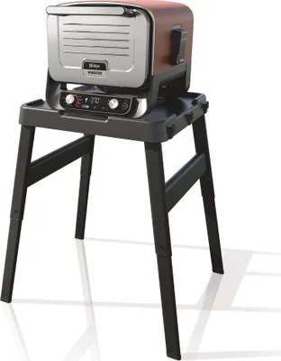 Produktbild von Ninja Woodfire 4718J800EUUK Výškovo nastaviteľný stojan vrátane bočného stolíka
