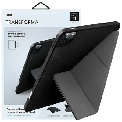 Zdjęcie produktu dla Uniq Etui Transforma Ipad Pro 12,9" (2021) Antimicrobial Czarny/Ebony Black