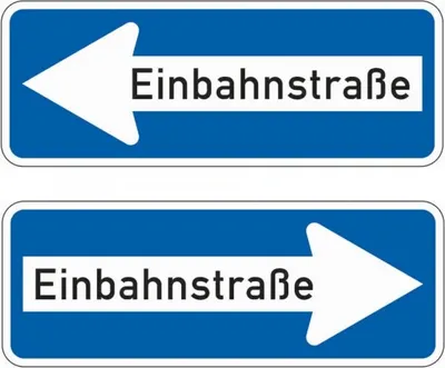 Produktbild von Dreifke® Schild I Verkehrszeichen Einbahnstr. doppelsei., Nr.220-40, Alu RA1,...