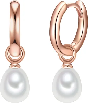 Produktbild von Valero Pearls Creolen Sterling Silber Süßwasser-Zuchtperle 50100026