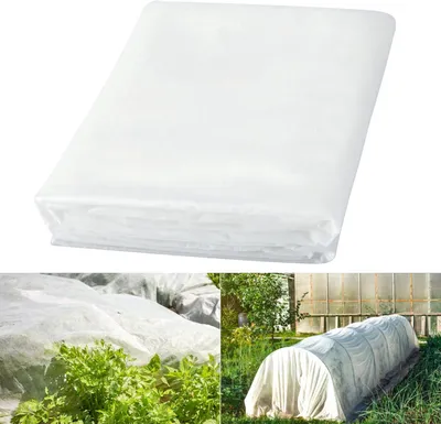 Productafbeelding van Tuinfleece 1.6m x 5m, 30gsm, Winter Vorstbescherming, Witte Beschermdoek, voor Planten