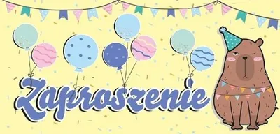 Immagine prodotto di Inviti Kapibara, 5 pezzi con buste