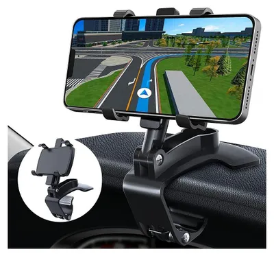 Produktbild von Handyhalterung fürs Auto, Handyhalterung fürs Auto, um 360 Grad drehbare und verstellbare Handyhalterung für Smartphones von 3 bis 7 Zoll.