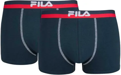 Produktbild von FILA Herren Boxer Shorts - Logobund, Urban, Baumwolle Stretch, einfarbig Marine M