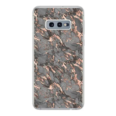 Produktbild von MuchoWow® Handyhülle Schutzhülle Hülle für Samsung Galaxy S10e Marmor - Rose - Grau - Muster Silikon Softcase Handy Hülle - Handy
