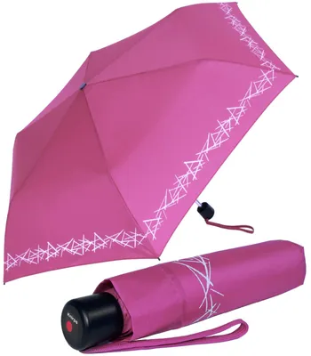Produktbild von Knirps 4Kids Kinder-Taschenschirm reflective mit Reflexborte - pink