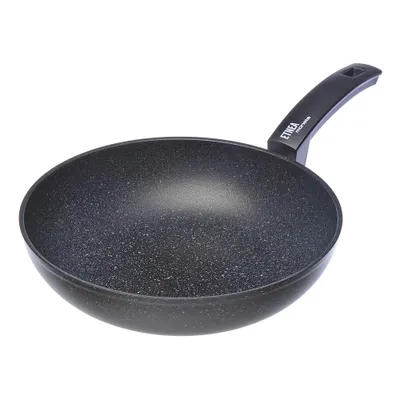 Obrázek produktu pro Moneta Etnea, Kulatý, Wok / Stir-fry pánev, Černá, Artech Stone, Etnea, Hliník