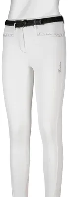 Image de Equiline PANTALONS FILLE EMMA AVEC GRIP COMPLET BLANC FS20, Eq20_FS_Gr.:8/9