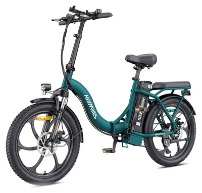 Produktbild von HillMiles MilePort Klapprad E-Bike 20 Zoll Fatbike 250W 36V 13Ah 120km 7-Gang Grün