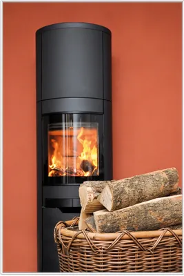 Produktbild von Wallario Wandbild Kamin Romantik, Größe: 61 x 91,50 cm, Poster mit weißem Aluminiumrahmen