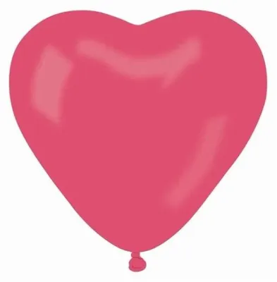 Produktbild von Pastellrote Herzballons, 50 Stück – Godan